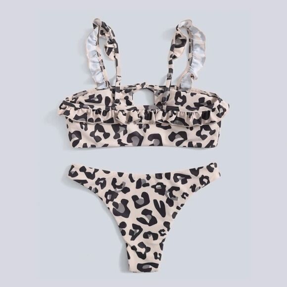 NEW! Y2K Leopard Print Classic Cheeky Bikini Bottoms - Picture 10 of 13